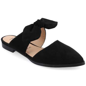 Journee Collection Womens Telulah Slip On Pointed Toe Mules Flats