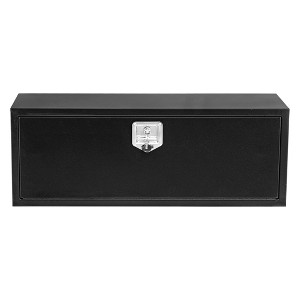 24" Metal Truck Tool Box, Heavy Duty Tool Chest Organizer With T-Handle Lock, Truck Bed Toolbox for Pick Up, Trailer, Utility Tractor, Deck Box - 1 of 4