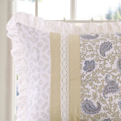 Queen Yellow Cotton Reversible 9-Piece Comforter Set