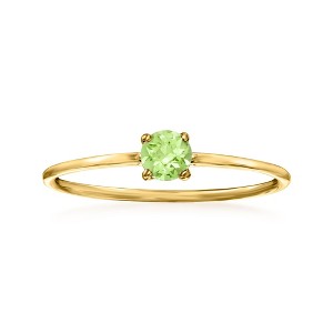 RS Pure by Ross-Simons 0.20 Carat Peridot Ring in 14kt Yellow Gold - 1 of 4