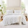 Gulches Bloom 2 Piece White Floral Quilted Microfiber Twin Comforter Set - 2 of 4
