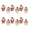 Glass Santa and Snowman Cookie Ornament (Set of 12) - 2 of 4