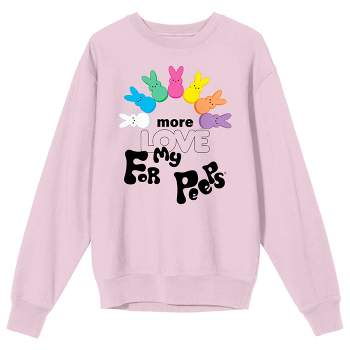 Peeps "More Love For My Peeps" Men's Pink Crew Neck Sweatshirt