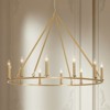 Rennnsan Evorith 47"W 12-Light Wagon Wheel Classic Dimmable Chandelier in Gold - 2 of 4