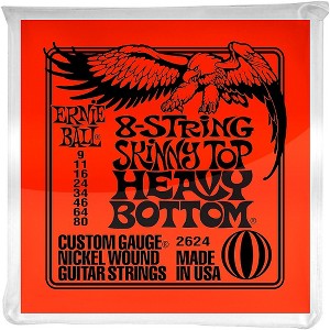 Ernie Ball .009-.080 Skinny Top Heavy Bottom 8-String Guitar Set - 1 of 2