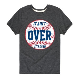 Boys' - Instant Message - It Ain't Over Baseball Short Sleeve Graphic T-Shirt - 1 of 4
