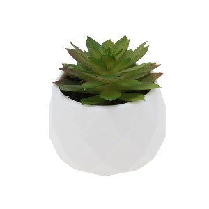 Unique Bargains Fake Succulent Plant for Office Desk Bathroom Kitchen Decor - 1 of 4