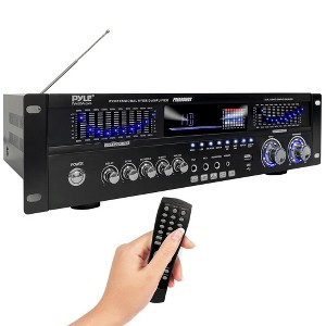 Pyle 6-Channel Bluetooth Hybrid Home Amplifier - Black - 1 of 4