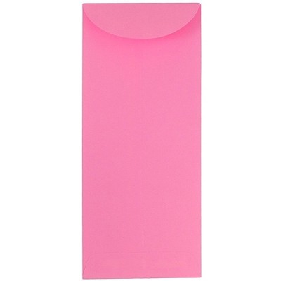 JAM Paper #11 Policy Business Colored Envelopes 4.5 x 10.375 Ultra Pink 1531828H