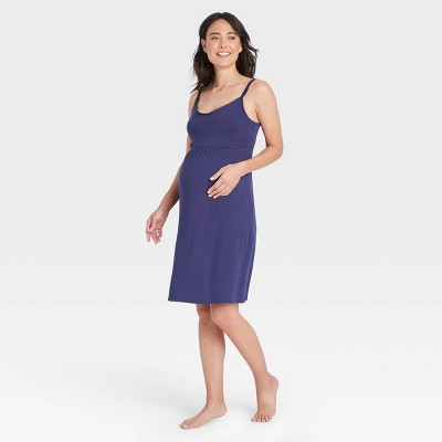 Drop Cup Nursing Maternity Chemise - Isabel Maternity by Ingrid & Isabel™ Navy XXL