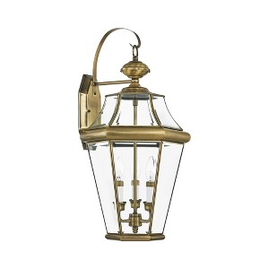 Livex Lighting Georgetown 3 - Light Wall Light in  Antique Brass - 1 of 2