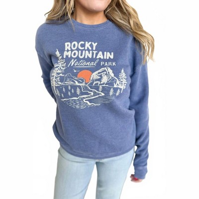 Women's Lillie Rocky Mountain Crewneck - OAT COLLECTIVE