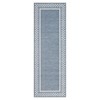 2x6FT Modern Washable Area Rug for Living Room, Bordered Print Floor Rug with Non Slip Backing, Low Pile Stain Resistant Indoor Carpet for Dorm - 3 of 4