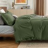 3 pieces Duvet Cover Soft Double Brushed Bedding Set for Kids & Adults Zipper Closure - 4 of 4