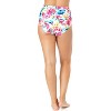 Women's Watercolor Paisley Fold Over High Waist Shirred Bikini Swim Bottoms - 4 of 4