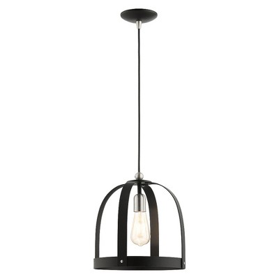 Livex Lighting Stoneridge 1 - Light Pendant in  Textured Black
