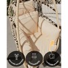 78"Patio Foldable Hanging Swing Chair with Stand Natural Color - 3 of 4