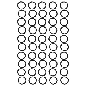 Unique Bargains Girl's Classic Hair Scrunchies 50 Pcs - 1 of 3
