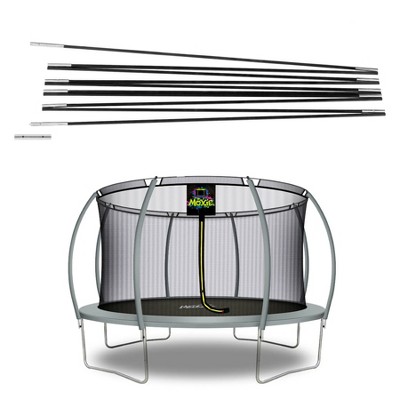 Moxie Fiber Glass Rods Replacement for Top-Ring Enclosure, Fits Moxie Round Trampoline with fully Curved Poles