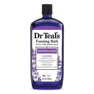 Dr Teal's Soothe & Sleep Lavender Foaming Bubble Bath - 34 fl oz - 1 of 4