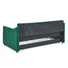 Lycvki Upholstered Tufted Sofa Bed with Twin Size Trundle, No Mattress - 4 of 4