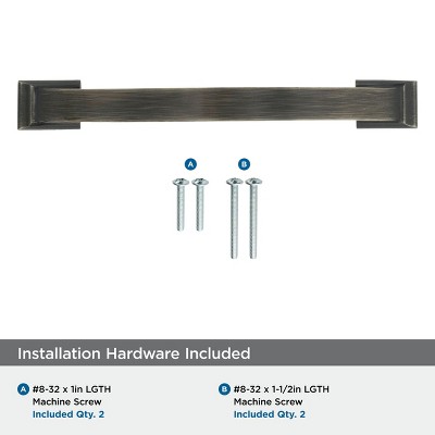 Gunmetal Nickel 5-1/16 Inch Cabinet Drawer Pull