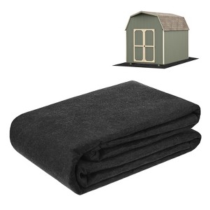 Unique Bargains Waterproof Felt Outdoor Storage Shed Flooring Mat Gray 1 Pc - 1 of 4