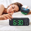 REGALWOVEN Electric Alarm Dimmable USB Charging Port Alarm Clock 6.7x2.4x1.2 Inches - 3 of 4