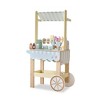 Teamson Kids Jolly Pals Wooden Ice Cream Stand Pretend Play Cart with Chalkboard, Built-In Storage & 33 Accessories - 2 of 4