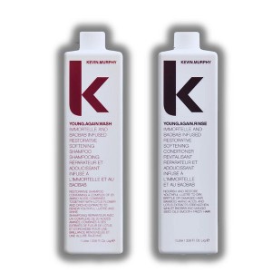Kevin Murphy Young Again Wash Softening Shampoo (33.8 oz) & Young Again Rinse Conditioner (33.8 oz) - DUO SET KIT - 1 of 2