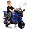 6V Kids Ride On Motorcycle w/Training Wheels, Electric Bike Toy w/Headlight, Horn & Music, Gift for Ages 3-6 - 2 of 4