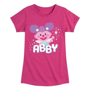 Girls' - Sesame Street - Abby Cadabby Fitted Short Sleeve Graphic T-Shirt - 1 of 4