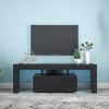 NicBex Modern TV Stand with LED Lights for TVs up to 55 Inches,TV Media Console Table with Open Shelves - 2 of 4