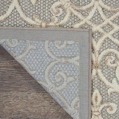 Aloha 5'3" x 7'5" Natural Polypropylene Flat Woven Outdoor Rug