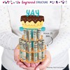 Big Dot of Happiness Colorful Happy Birthday - DIY Birthday Party Money Holder Gift - Cash Cake - 2 of 4