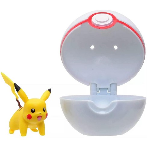 Jazwares, Inc. Pokemon Clip N Go Poke Ball Set | 2 Inch Pikachu & Premier  Ball