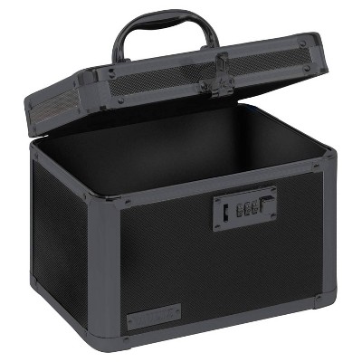 Vaultz Personal Storage Box With Combination Lock - Black : Target