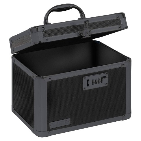 Vaultz Personal Locking Storage Box - Vaultz Combination Lock Box, Black  with Batman VZ03917