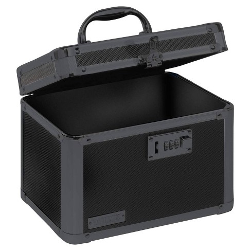 Vaultz Locking Personal Storage Box - Black