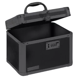 Vaultz Personal Storage Box with Combination Lock - Black