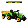 12V Kids Ride On Tractor,Battery Powered Electric Tractor with Trailer, Dual Motors, 3-Gear Shift, 7 Led Headlights, and Mp3 Player - 2 of 4