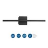 Progress Lighting Phase 5 Linear Vanity Light, 1-Light Wall Light, Matte Black, Acrylic Lens - 2 of 3