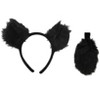 HalloweenCostumes.com    Ears Headband & Tail Kit Black Bear, Black - 3 of 4