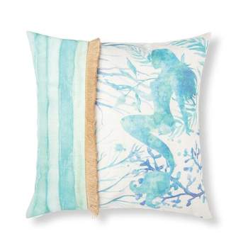 C&F Home 18" x 18" Mermaid 2 Embroidered Throw Pillow