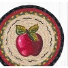 Earth Rugs Apple Printed Round Trivet 10"x10" - 2 of 3