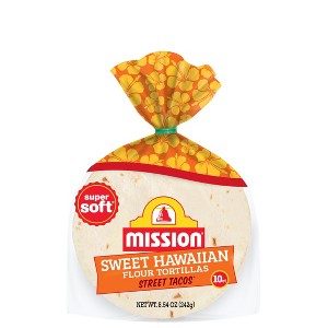 Mission Street Taco Size Super Soft Sweet Hawaiian Flour Tortillas - 8.54oz/10ct - 1 of 4