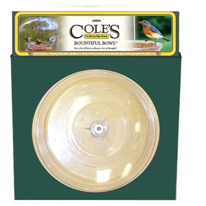 Cole's Bountiful Bowl Wild Bird Bowl Feeder with Adjustable Dome, Clear Polycarbonate, 12in - 1 of 4
