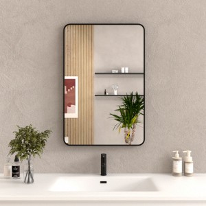 24x36” Aluminum Framed Rectangular Vanity Mirror, Oil Rubbed Bronze, Anti-Rust, Tempered Glass - 1 of 4