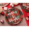 Juvale 100 Pack Christmas Paper Napkins, Merry & Bright Plaid Design Design Holiday Party Supplies, 6.5 x 6.5 Inches - 3 of 4