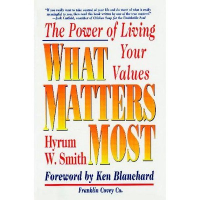 What Matters Most - by  Hyrum W Smith (Paperback)